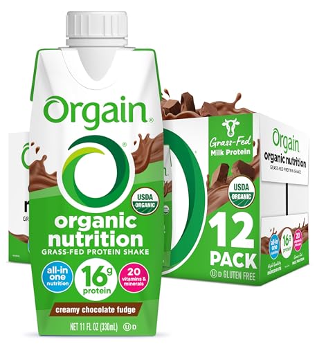 0851770003285 - ORGAIN ORGANIC CREAMY CHOCOLATE FUDGE NUTRITIONAL SHAKE - 12 COUNT