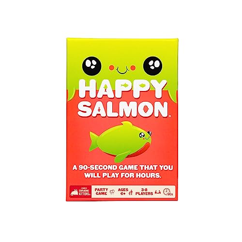 0852131006792 - HAPPY SALMON BY EXPLODING KITTENS - FAMILY-FRIENDLY PARTY GAMES - CARD GAMES FOR ADULTS, TEENS & KIDS