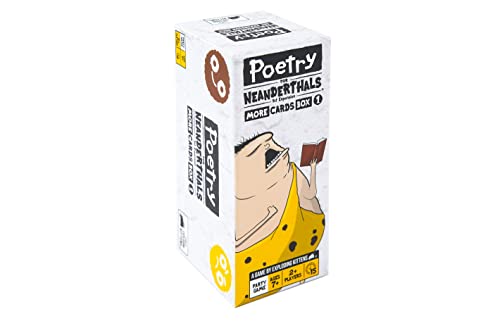 0852131006839 - POETRY FOR NEANDERTHALS EXPANSION BY EXPLODING KITTENS - FAMILY CARD GAME - CARD GAME FOR ADULTS, TEENS & KIDS