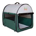 0852134002586 - SOFT-SIDED DOG CRATE WITH MAT IN GREEN 48 IN