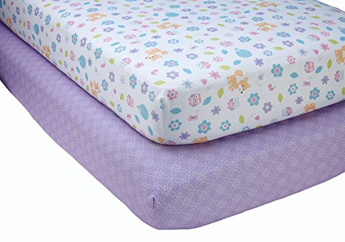 0085214102627 - LITTLE LOVE BY NOJO ADORABLE ORCHARD 2 PIECE SHEET SET, MULTI-COLORED