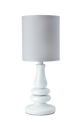 0085214103617 - LITTLE LOVE BY NOJO SEPARATES COLLECTION LAMP AND SHADE, GREY/WHITE