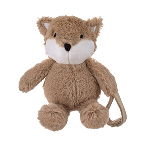 0085214134277 - LITTLE LOVE BY NOJO FOX SHAPED BROWN AND WHITE PLUSH PACIFIER BUDDY