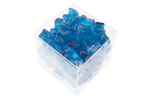 0852197006545 - SPARKO SWEETS GUMMY BEARS GOURMET, BLUE RASPBERRY FLAVOR, SMALL, 5 OUNCE (PACK OF 50)
