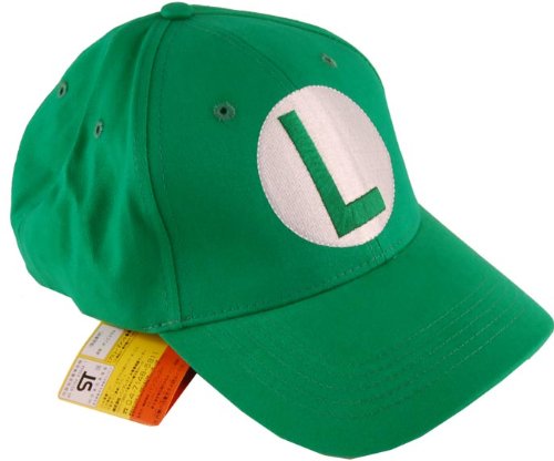 0852277067961 - SUPER MARIO BROTHERS LUIGI GREEN BASEBALL CAP