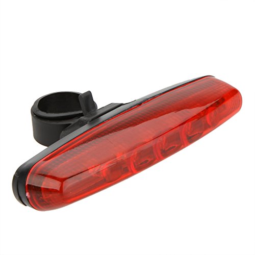 0008523230317 - BIKE REAR TAIL LIGHT SUPER BRIGHT RED 5 LED7 MODES BIKE LAMP BICYCLE SEATPOST BACK LIGHTING