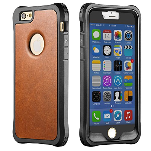 0852342006062 - IPHONE 6S CASE, NEW TRENT LV6 RUGGED PROTECTIVE DURABLE TPU IPHONE 6S PU LEATHER CASE IPHONE 6S AND IPHONE 6 - COLOR: BROWN - NOT COMPATIBLE WITH IPHONE 6 PLUS 5.5 INCH SCREEN