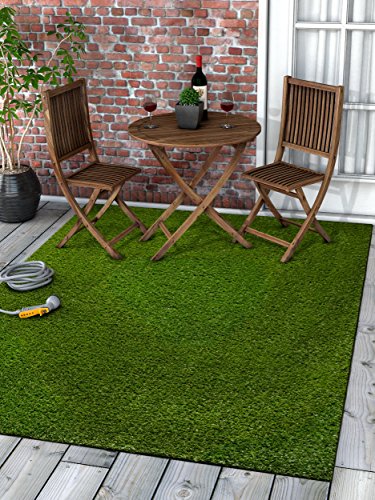 0008523518644 - SUPER LAWN ARTIFICIAL GRASS RUG INDOOR / OUTDOOR CARPET SYNTHETIC TURF FADE RESISTANT EASY CARE 6'7X9'3
