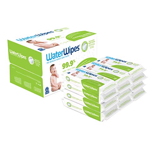 0852401006569 - BABY WIPES, WATERWIPES TEXTURED SENSITIVE BABY DIAPER WIPES, 99.9% WATER, UNSCENTED & HYPOALLERGENIC, FOR BABY & TODDLERS, 12 PACKS (720CT)