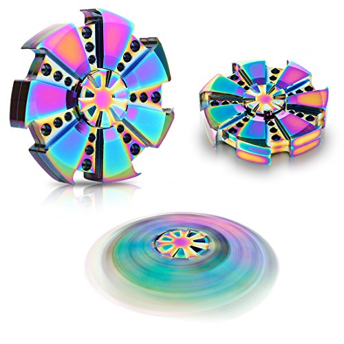 0852436007517 - FIDGET HAND SPINNER - ANTI-ANXIETY FOCUSING FIDGET TOYS - IDEAL AS AUTISM TOYS FOR ADHD, ADD & NERVOUS - FOR ADULTS & KIDS - BEST STRESS REDUCER RELIEVES - LONG SPIN TIME WITH QUALITY CERAMIC BEARINGS