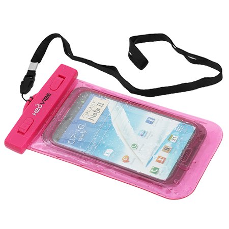 0852661659284 - H2O VIBE TM UNIVERSAL WATERPROOF CASE FOR USE WITH APPLE IPHONE 4S, 5, GALAXY S3, S4, NOTE 1, 2, HTC ONE, BLACKBERRY Z10, Q10, IPX8 CERTIFIED TO 100 FEET - PINK