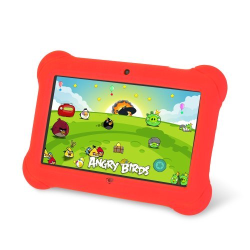0852661663380 - ORBO JR. 4GB ANDROID 4.4 WI-FI TABLET PC W/BEAUTIFUL 7 FIVE-POINT MULTITOUCH DISPLAY - SPECIAL KIDS EDITION - RED