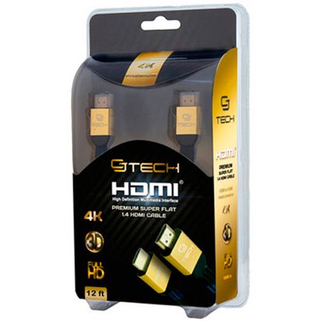 0852665618522 - CJ TECH 12 FT. HDMI HIGH SPEED CABLE - 1080P 4K RESOLUTION SUPPORT - MODEL 61852