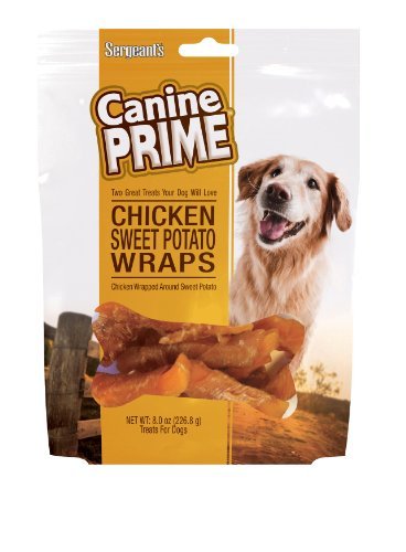 0852669266415 - SERGEANT'S PET CARE PRODUCTS CANINE PRIME CHICKEN SWEET POTATO WRAPS PET FOOD ( PACK OF 4)