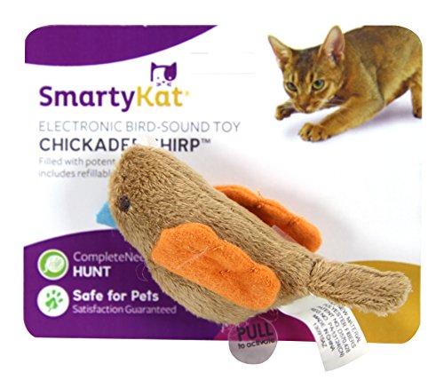 0852669266842 - SMARTYKAT CHICKADEE CHIRP CAT TOY WITH BIRD SOUNDS
