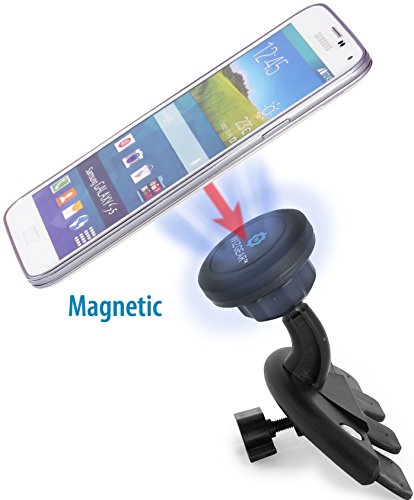 0852669360946 - WIZGEAR (TM) UNIVERSAL CD SLOT MAGNETIC CAR MOUNT HOLDER, FOR CELL PHONES AND MI