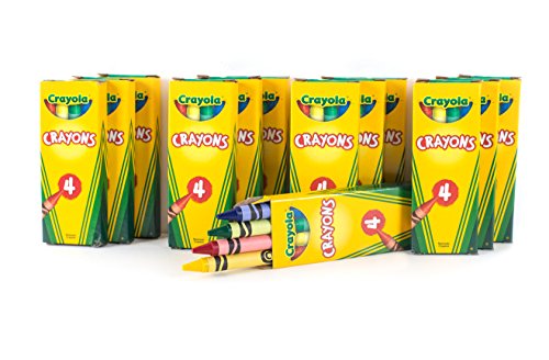 0852678873468 - 12 BOXES CRAYOLA® 4-CT. CRAYON PARTY FAVOR PACK