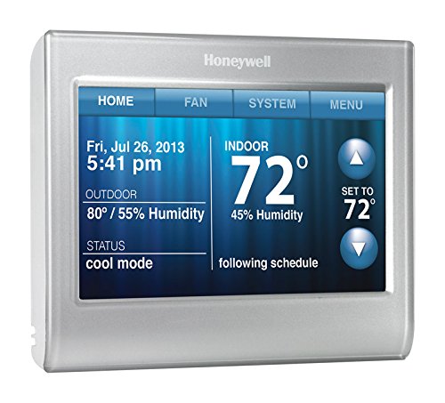 0085267890762 - HONEYWELL RTH9580WF WIFI 9000 COLOR TOUCHSCREEN THERMOSTAT, 8.06 SQ IN., PREMIER SILVER