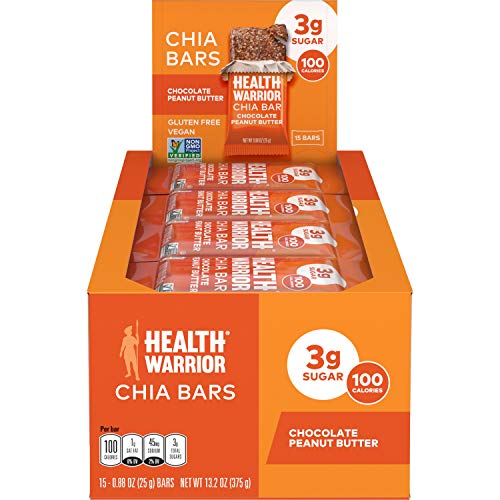 0852684003057 - HEALTH WARRIOR CHIA BARS, CHOCOLATE PEANUT BUTTER, 13.2-OUNCE (PACK OF 15)