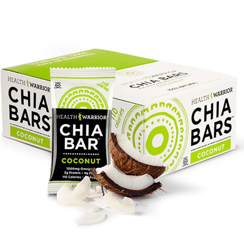 0852684003088 - HEALTH WARRIOR CHIA BARS, COCONUT, 13.2-OUNCE (PACK OF 15)