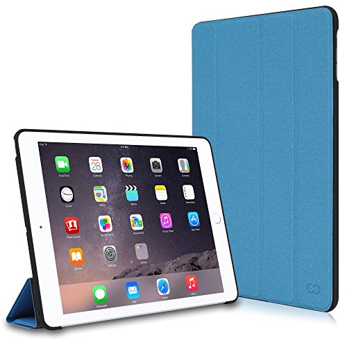 0852686010404 - CASECROWN OMNI CASE (BLUE) FOR APPLE IPAD AIR 2 WITH MULTI-ANGLE VIEWING STAND (BUILT-IN MAGNETIC FOR SLEEP / WAKE FEATURE)