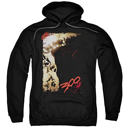0852688379516 - 300 FANTASY ACTION HISTORICAL FICTION MOVIE THE CLIFF ADULT PULL-OVER HOODIE