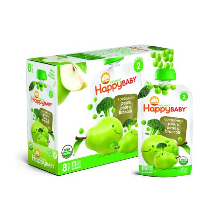 0852697001774 - BABY ORGANIC BABY FOOD 2 SIMPLE COMBOS BROCCOLI PEAS & PEAR POUCHES
