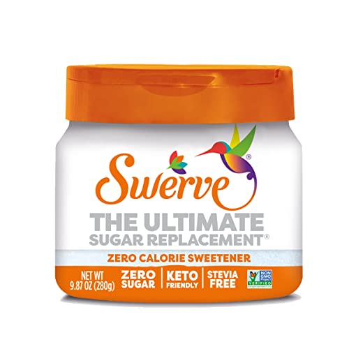 0852700300573 - SWERVE ZERO CALORIE NATURAL SWEETENER WITH ERYTHRITOL, STEVIA-FREE SUGAR REPLACEMENT, 9.8 OUNCE JAR (PACK OF 1)
