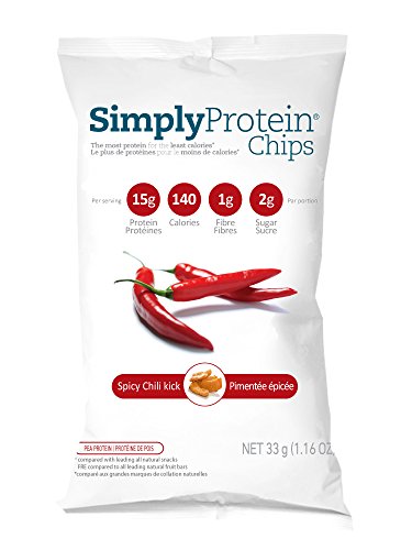 0852735001131 - SIMPLYPROTEIN CHIPS, SPICY CHILI, GF AND VEGAN - (1.16OZ, PACK OF 12)