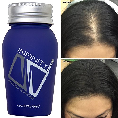 0852741004010 - INFINITY HAIR BUILDING FIBERS TO CONCEAL THINNING HAIR FOR THE APPEARANCE OF THICKER, FULLER HAIR FOR WOMEN & MEN - DARK BROWN, 0.49 OUNCE