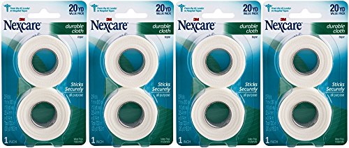 0085275700206 - NEXCARE TAPE, DURABLE CLOTH, VALUE PACK 2 , 1 INCH X 10 YRDS EACH ROLL, (PACK OF 4) 80 YARDS TOTAL