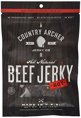 0853016002205 - COUNTRY ARCHER BEEF JERKY HOT FOOD