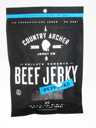 0853016002656 - COUNTRY ARCHER, BEEF JERKY, 3 OUNCE BAG (PACK OF 4)