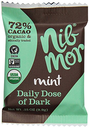 0853081002223 - NIBMOR ORGANIC DAILY DOSE OF DARK CHOCOLATE, MINT, 0.35 OUNCE (PACK OF 60)