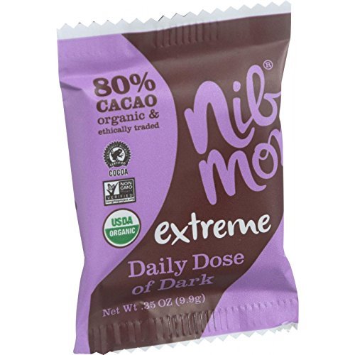 0853081002315 - NIBMOR EXTREME DAILY DOSE ORGANIC DARK CHOCOLATE BAR WITH COCOA NIBS, 0.35 OUNCE (PACK OF 60)