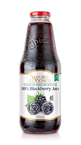 0853146007132 - NATURE’S GOODNESS BLACKBERRY JUICE - 33.82 FL OZ 1(L) (100% NATURAL, GMO FREE, NO COLORS, NO PRESERVATIVES, GLUTEN FREE, NO ADDED SUGAR, ETHICALLY SOURCED)