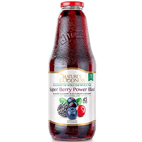 0853146007279 - NATURES GOODNESS SUPER BERRIES JUICE - 33.82 FL OZ 1(L) (100% NATURAL, GMO FREE, NO COLORS, NO PRESERVATIVES, GLUTEN FREE, NO ADDED SUGAR, ETHICALLY SOURCED) - (8 PACK)