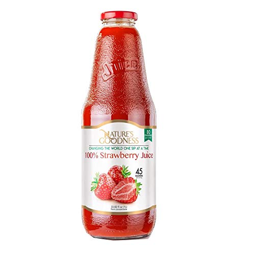 0853146007583 - NATURES GOODNESS STRAWBERRY JUICE - 33.82 FL OZ 1(L) (100% NATURAL, GMO FREE, NO COLORS, NO PRESERVATIVES, GLUTEN FREE, NO ADDED SUGAR, ETHICALLY SOURCED)