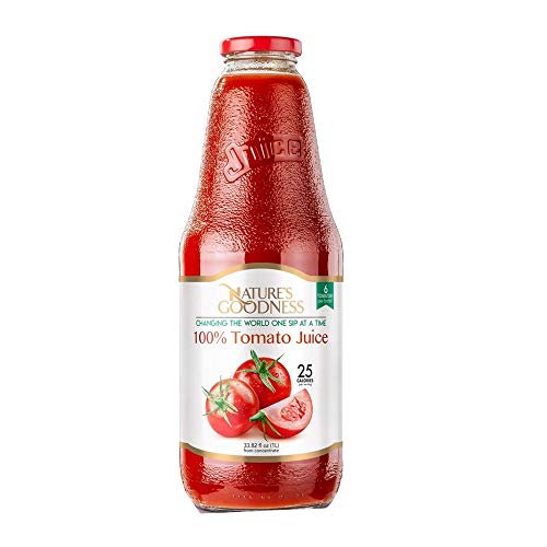 0853146007590 - NATURES GOODNESS TOMATO JUICE - 33.82 FL OZ 1(L) (100% NATURAL, GMO FREE, NO COLORS, NO PRESERVATIVES, GLUTEN FREE, NO ADDED SUGAR, ETHICALLY SOURCED)