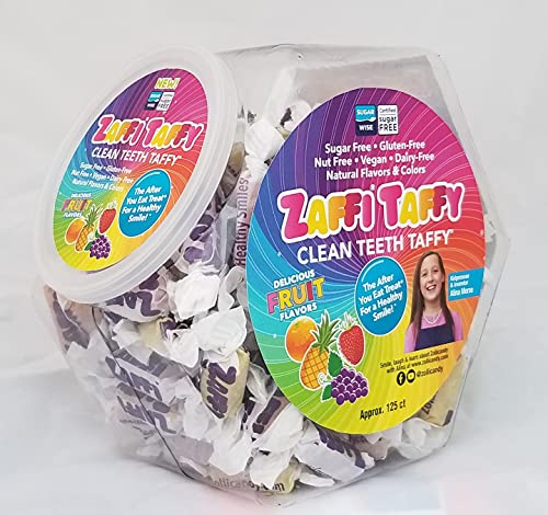 0853231003025 - ZAFFI TAFFY | ZOLLIPOPS CLEAN TEETH TAFFY | ANTI-CAVITY, SUGAR FREE CANDY WITH XYLITOL FOR A HEALTHY SMILE - GREAT FOR KIDS, DIABETICS AND KETO DIET (32 OUNCE)