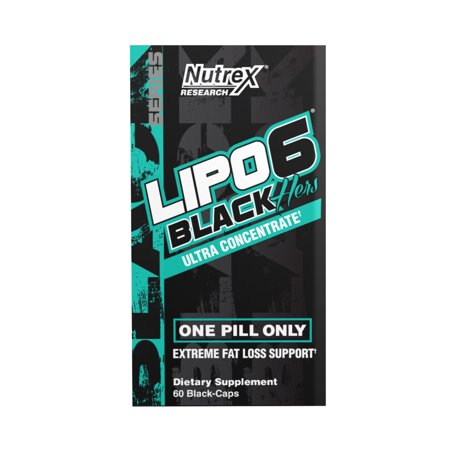 0853237000721 - NUTREX RESEARCH LIPO 6 BLACK HERS ULTRA CONCENTRATE DIET SUPPLEMENT CAPSULES, 60 COUNT