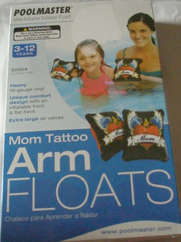 0085334505049 - POOL MASTER 3-12 YEARS CONTAINS ONE PAIR MOM TATTO ARM FLOATS HEAVY GUAGE VINYL 16- EXTRA LARGE AIR VALVES