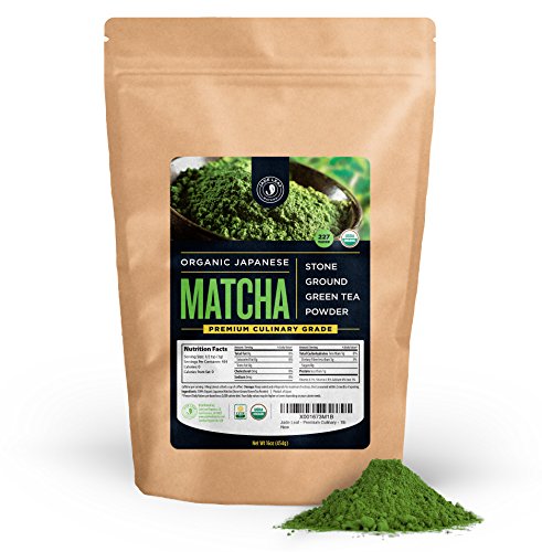 0853371006245 - JADE LEAF - ORGANIC JAPANESE MATCHA GREEN TEA POWDER, PREMIUM CULINARY GRADE (PREFERRED BY CHEFS AND CAFES FOR BLENDING & BAKING) -
