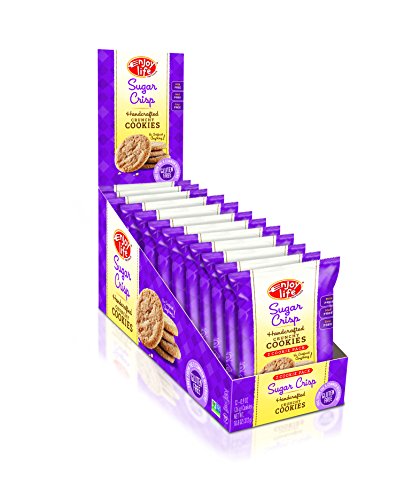 0853522000139 - ENJOY LIFE HANDCRAFTED CRUNCHY COOKIE, SUGAR CRISP, GLUTEN FREE, DAIRY FREE, NUT FREE & SOY FREE, 2 COOKIE PACK, 12 COUNT