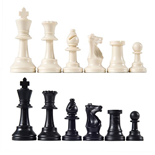 0853578005294 - HEAVY TOURNAMENT TRIPLE WEIGHTED CHESS PIECES WITH 3 3/4 KING