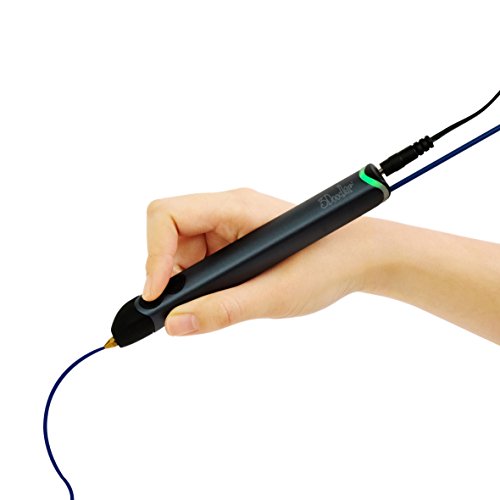 0853653006734 - 3DOODLER CREATE 3D PEN WITH 50 PLASTIC STRANDS, NO MESS, NON-TOXIC, SMOKY BLUE