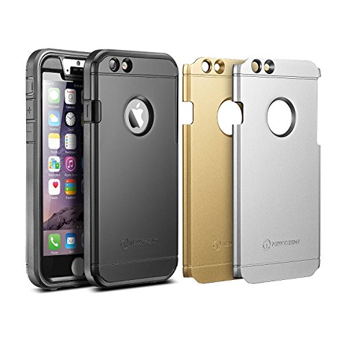 0853679004714 - IPHONE 6S CASE, NEW TRENT TRENTIUM 6S RUGGED PROTECTIVE DURABLE IPHONE 6 CASE FOR APPLE IPHONE 6S IPHONE 6 4.7 SCREEN, BLACK SILVER GOLD PLATES