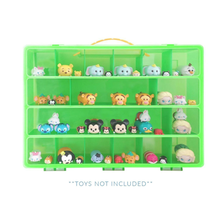 0853782005578 - TSUM TSUM TM COMPATIBLE ORGANIZER - MY SUM SUM BIN IS THE PERFECT TSUM TSUM TM COMPATIBLE STORAGE BOX- FITS UP TO 50 TSUM TSUM FIGURES IN ALL STYLES - LARGE STURDY CASE AND CARRYING HANDLE (LIME/GREEN)