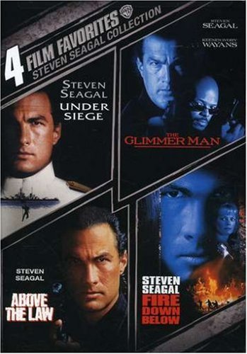 0085391174226 - 4 FILM FAVORITES: STEVEN SEAGAL (ABOVE THE LAW, FIRE DOWN BELOW, THE GLIMMER MAN, UNDER SIEGE)