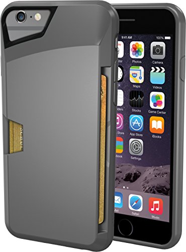 0853999002926 - IPHONE 6/6S WALLET CASE - VAULT SLIM WALLET FOR IPHONE 6/6S (4.7) BY SILK - ULTRA SLIM PROTECTIVE PHONE COVER (GUNMETAL GRAY)